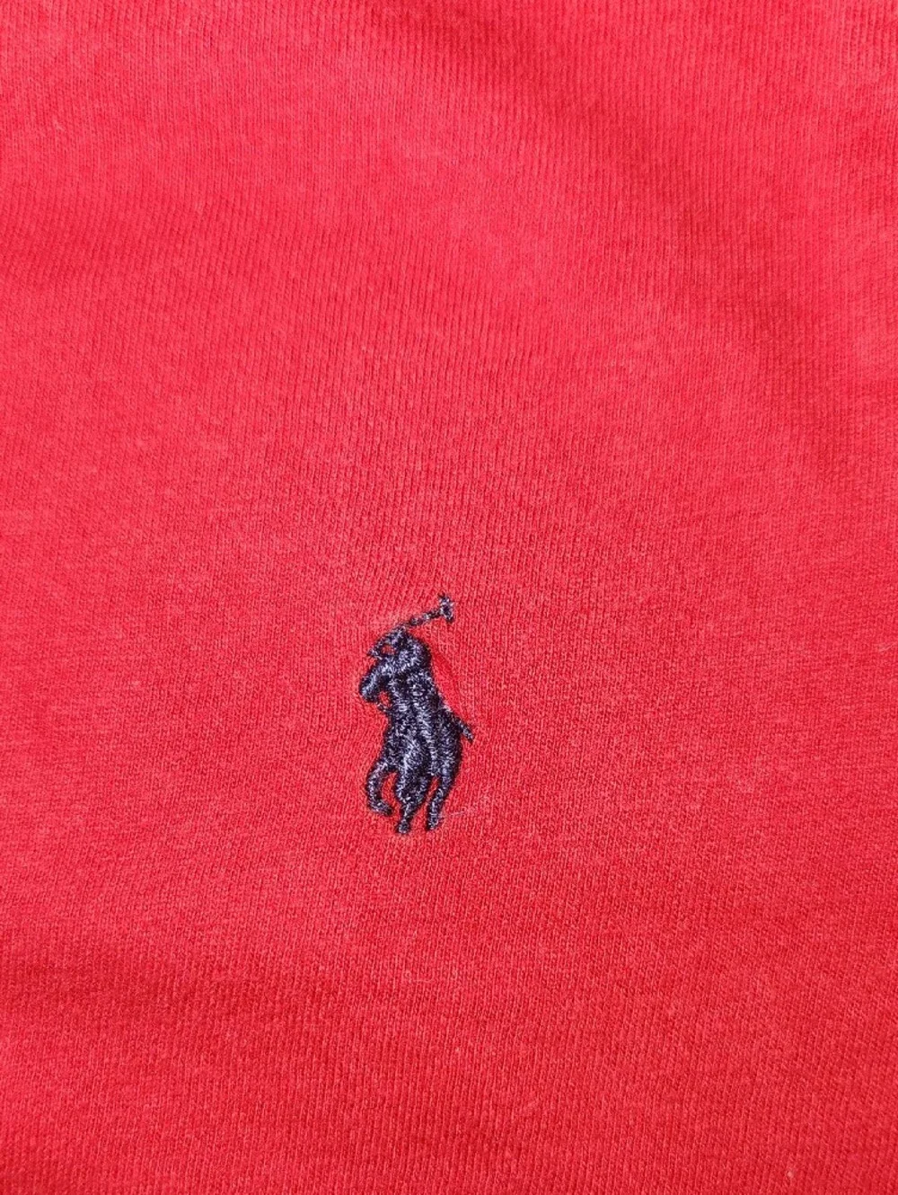 Ralph Lauren Red Short-Sleeve Crewneck Tee with Navy Pony